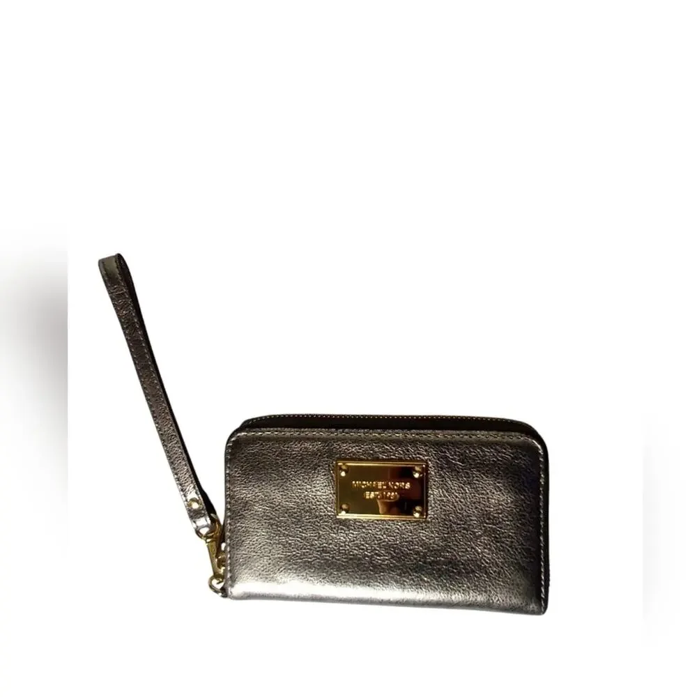 Michael Kors Metallic Wristlet Wallet